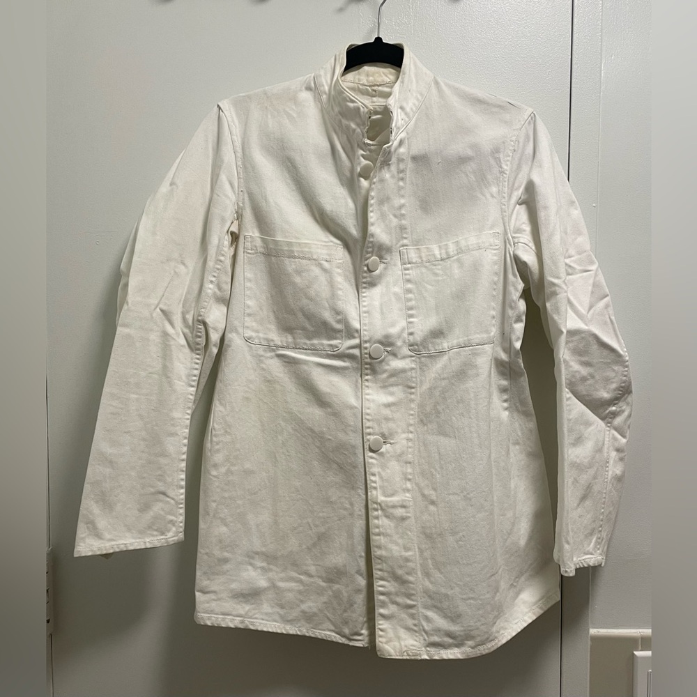 Vintage British Military Jacket w/ Stand-Up Collar